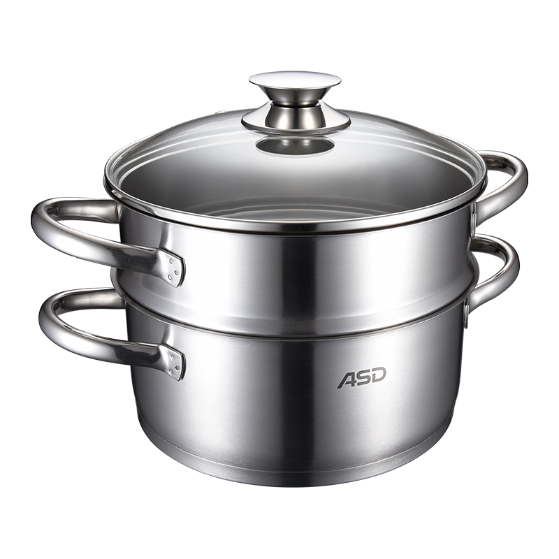 爱仕达(ASD) 不锈钢复底汤蒸多用锅22cm ZS22L1TG