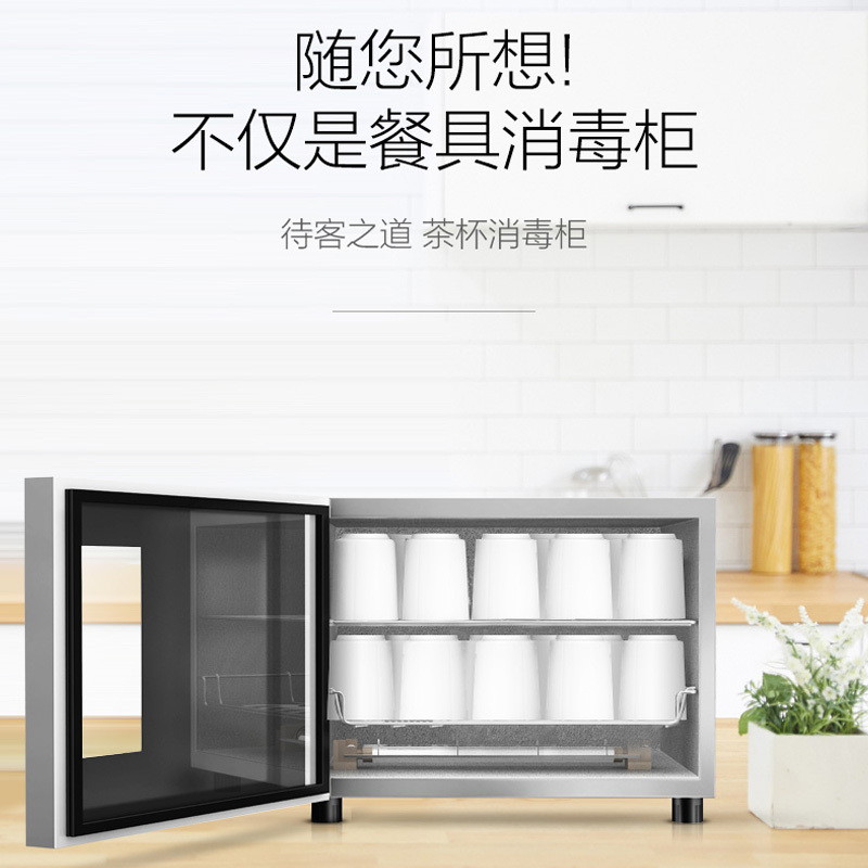 康宝(canbo)立式消毒柜 家用 碗筷餐具茶杯消毒 迷你小型台式桌面消毒柜 高温二星消毒柜XDR30-B1