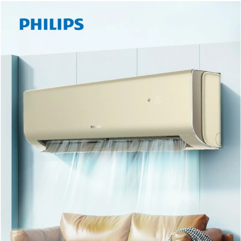 philips飞利浦新一级能效变频冷暖家用1匹空调快速冷暖挂机cb5琉光金