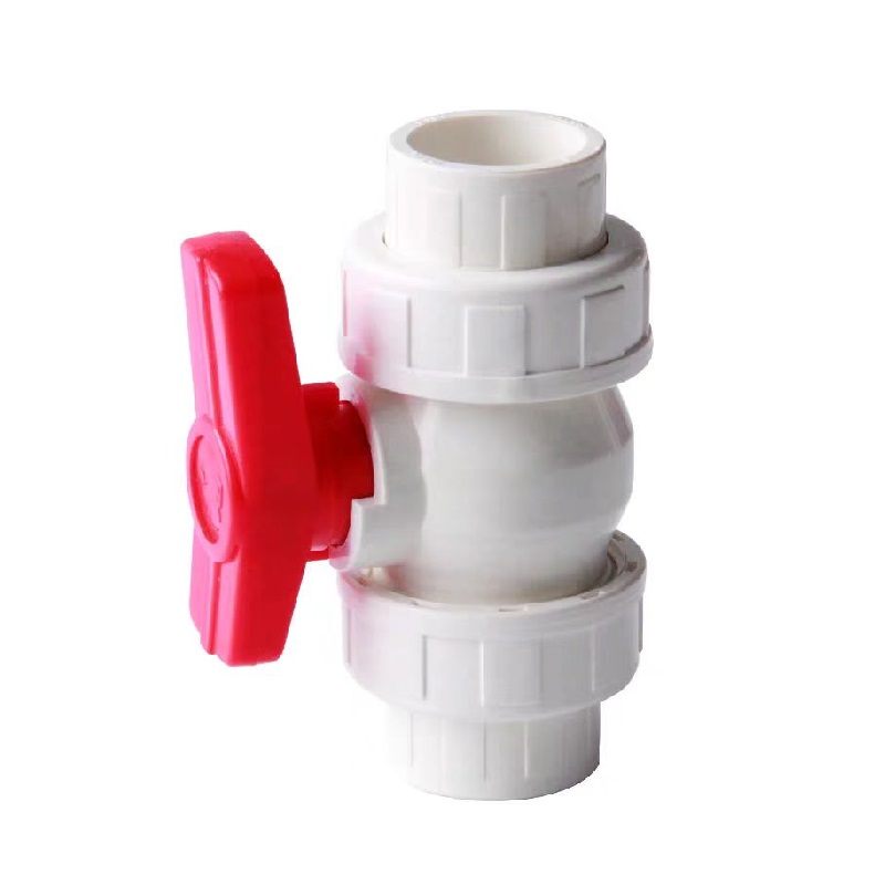 中锦科技 PVC双活接球阀双由令阀门 DN15(内径20mm) 4分 个高清大图