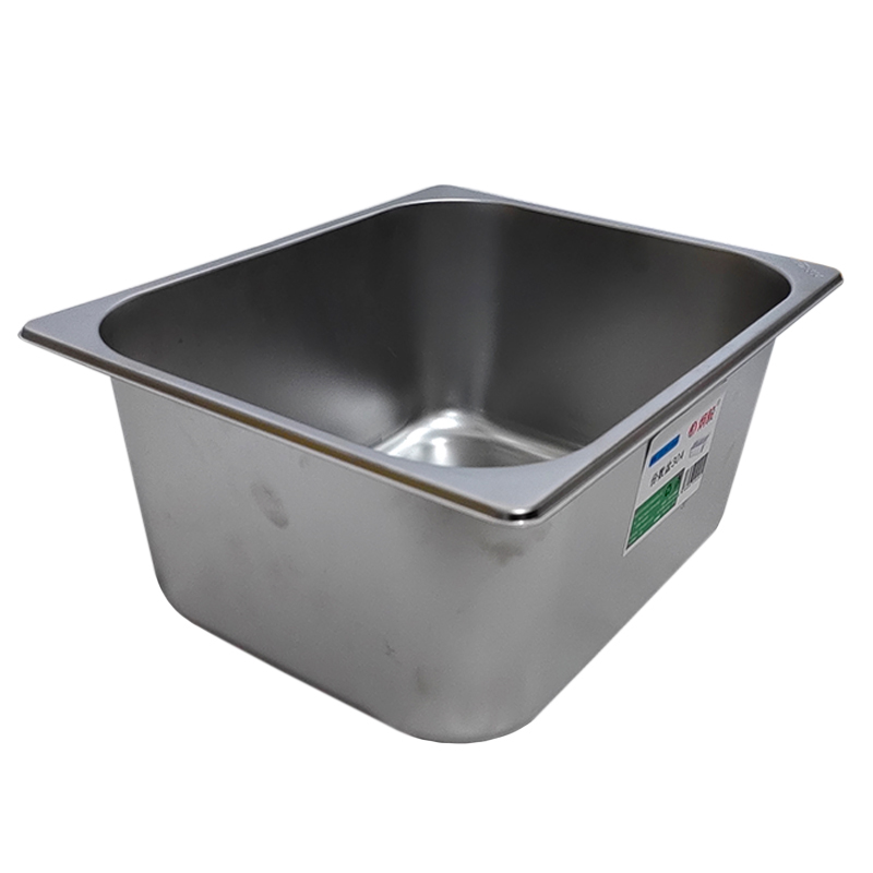 炯毅 不锈钢方盆餐盆商用份数盆1/2分餐盆打菜盆 份数盆304 325*265*150mm 个高清大图
