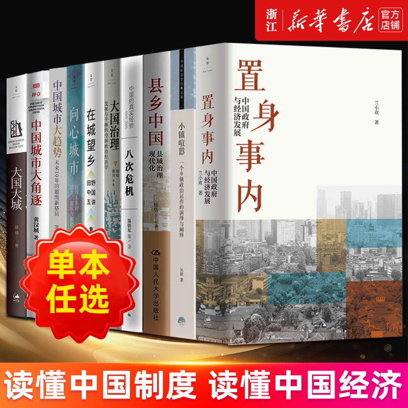 [套装4册]小镇喧嚣+置身事内+县乡中国 +乡土中国 [正版]书店 置身事内 中国政府与经济发展兰小欢著罗永浩刘格菘高清大图