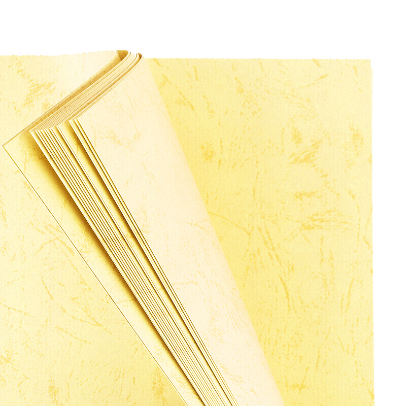 奥驰 皮纹纸180g浅黄色 A4 100张/包高清大图