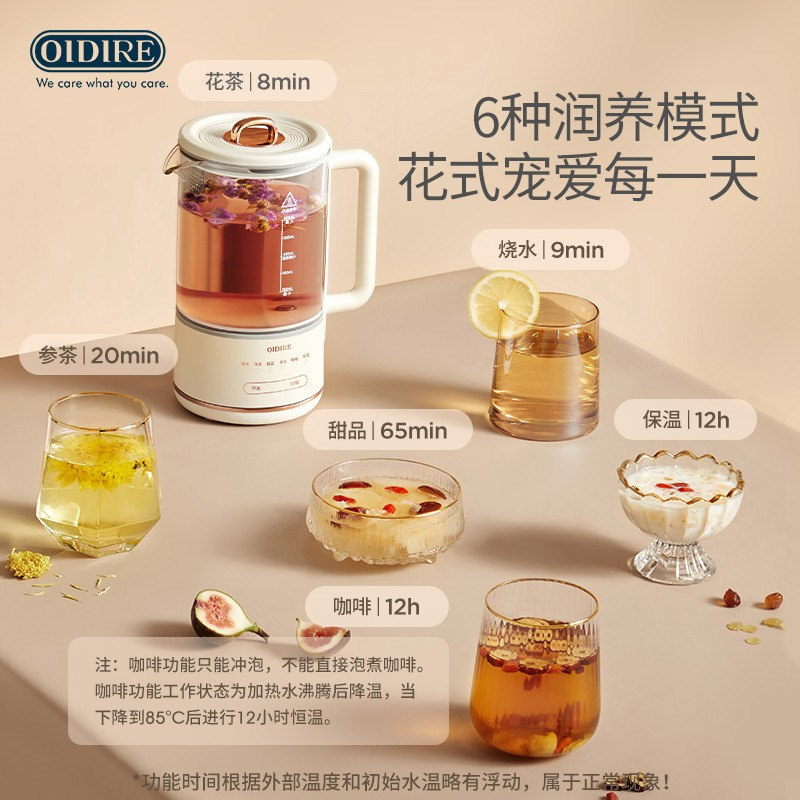 奥帝尔(OIDIRE )多功能养生壶、养生杯ODI-YSH33