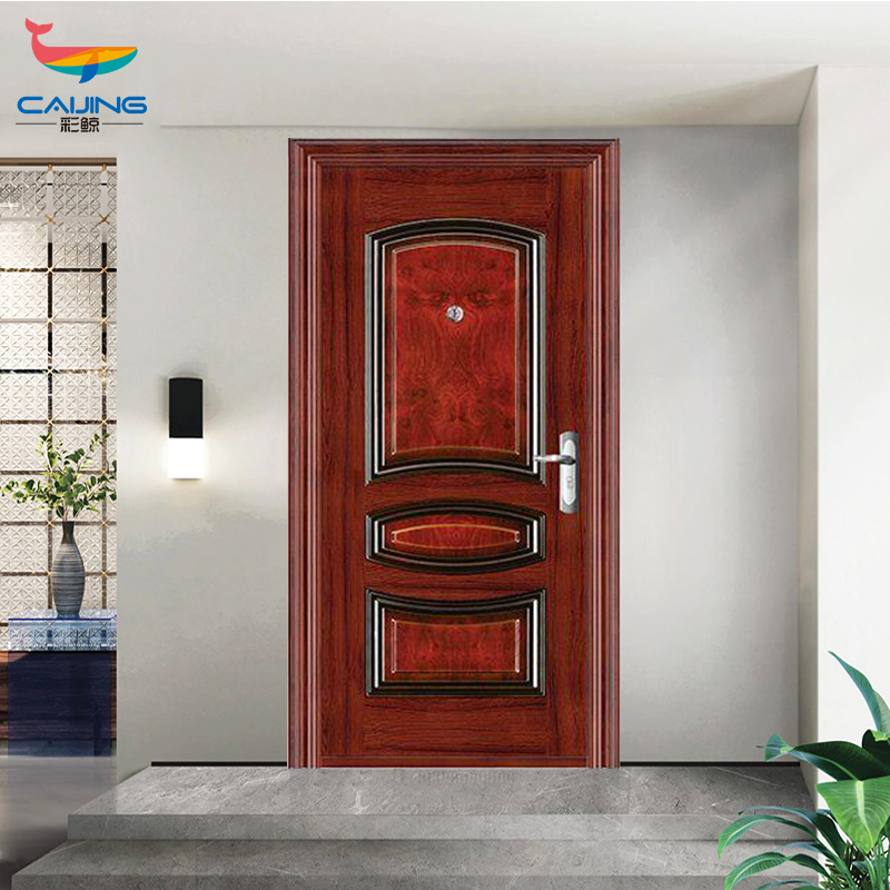 CJ-FDDK01钢质防盗门安全门钢质家用门进户门大门别墅入户门家装建材门酒店家具商业办公家具门高清大图