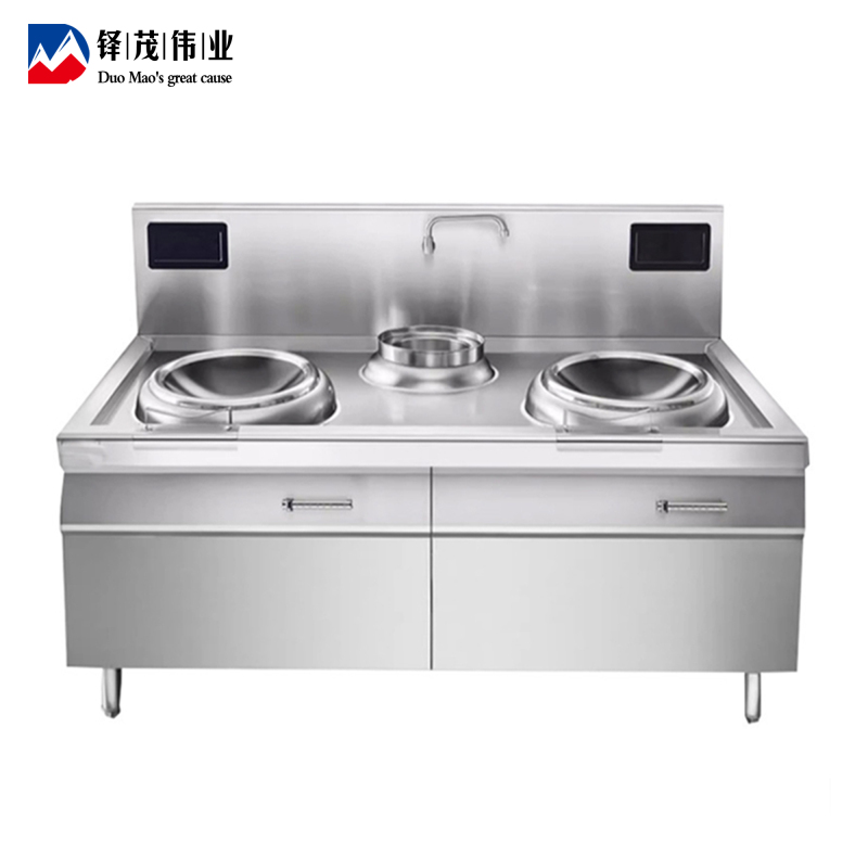 铎茂伟业 双头单尾40小炒炉 1500*900*800+400mm 台