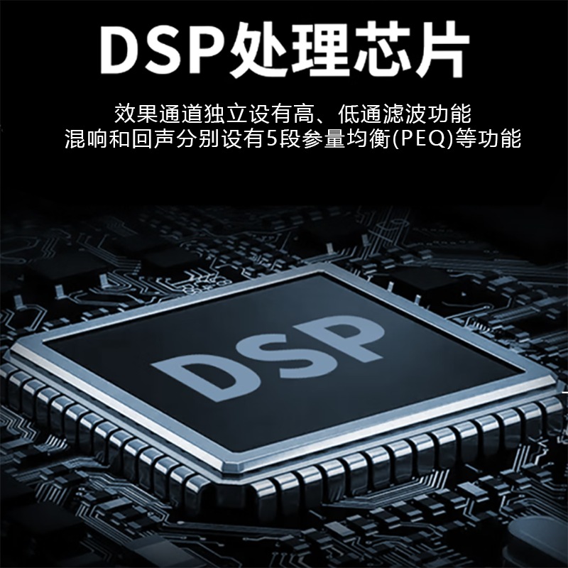 启诺 QN-DAM590 音频处理前级效果器 防啸叫模拟均衡智能处理 话筒效果器高清大图
