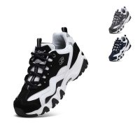 Skechers斯凯奇年秋冬新品运动鞋情侣二代熊猫鞋男女休闲鞋厚底增高 99999069&666064