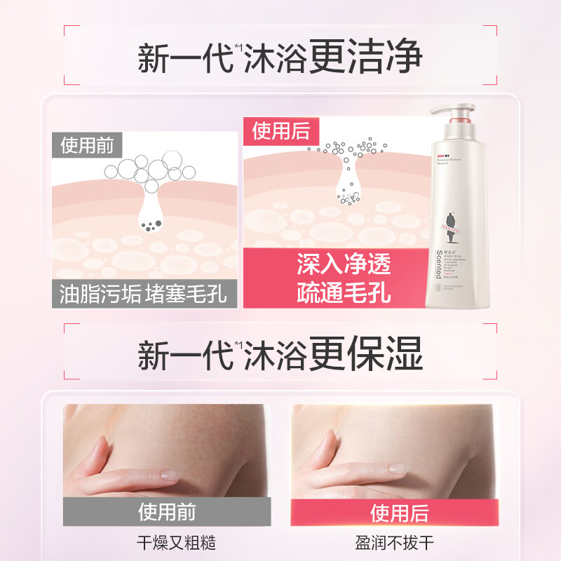 阿道夫(ADOLPH) 精油香护理专研精油沐浴香露(青春记忆)520ml高清大图