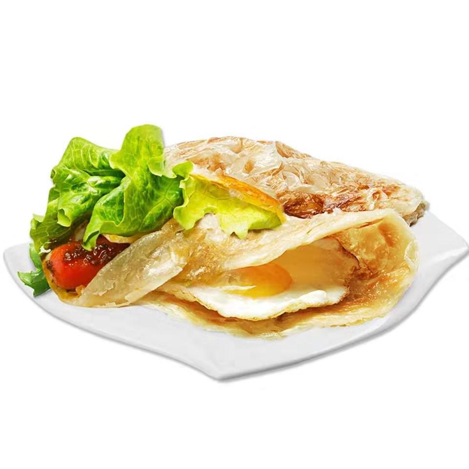 乐麦点原味手抓饼家庭装50片60克鸡蛋早餐煎饼面饼皮正宗台湾批发手爪