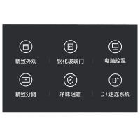 美的 Midea BD/BC-208KEVA凡帝罗家用冷柜 卧式顶开门单温冷冻冷藏冰柜 电脑温控（新款）