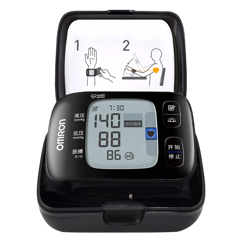 欧姆龙(OMRON)电子血压计 T50 手腕式 家用 测压仪 血压表 医用 检测器 全自动 成人 佩戴 袖带式