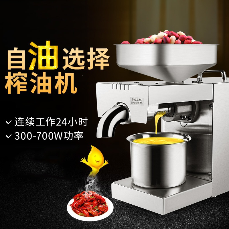纳丽雅 多功能榨油机家用小型全智能自动温控冷热炸油机商用油坊_显示屏可调温与控温ZY22S(xBW)
