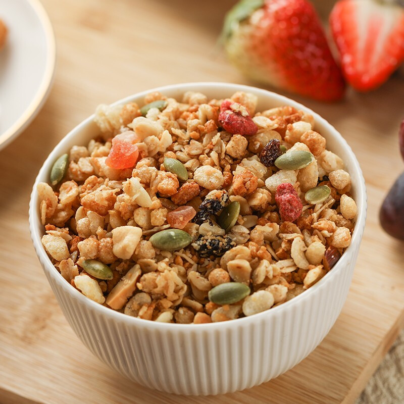 calbee卡乐比进口冲饮富果乐减少糖50g谷物麦片即食早餐燕麦片