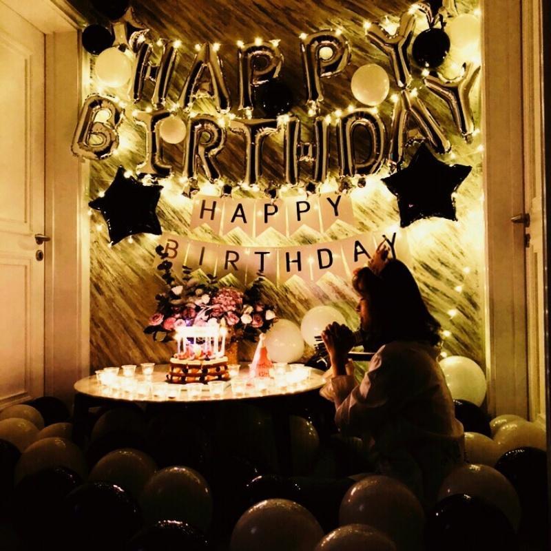 成人生日气球生日装饰求婚布置套餐生日派对装饰周岁生日快乐气球