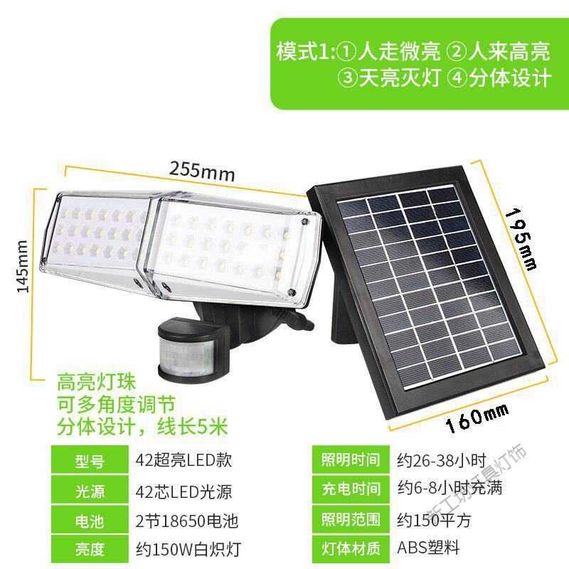 苏宁放心购 太阳能路灯led超亮新农村壁灯家用室内外人体感应照明户外庭院灯图片