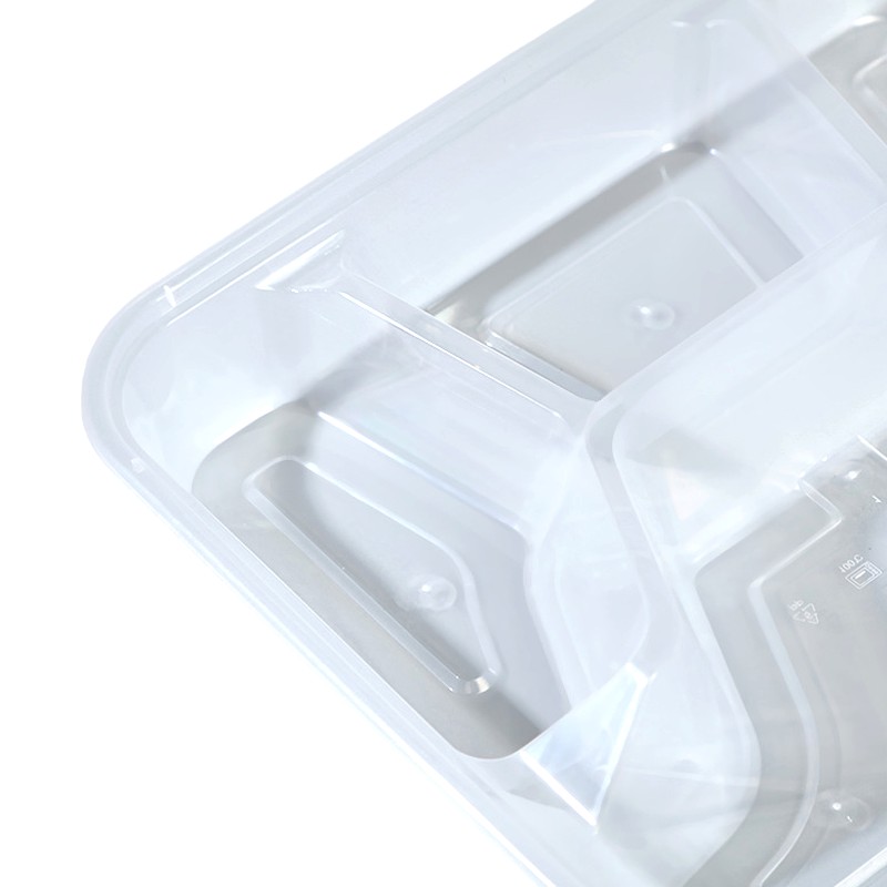 [疆不凡]透明四格餐盒1000ml*150个/箱高清大图