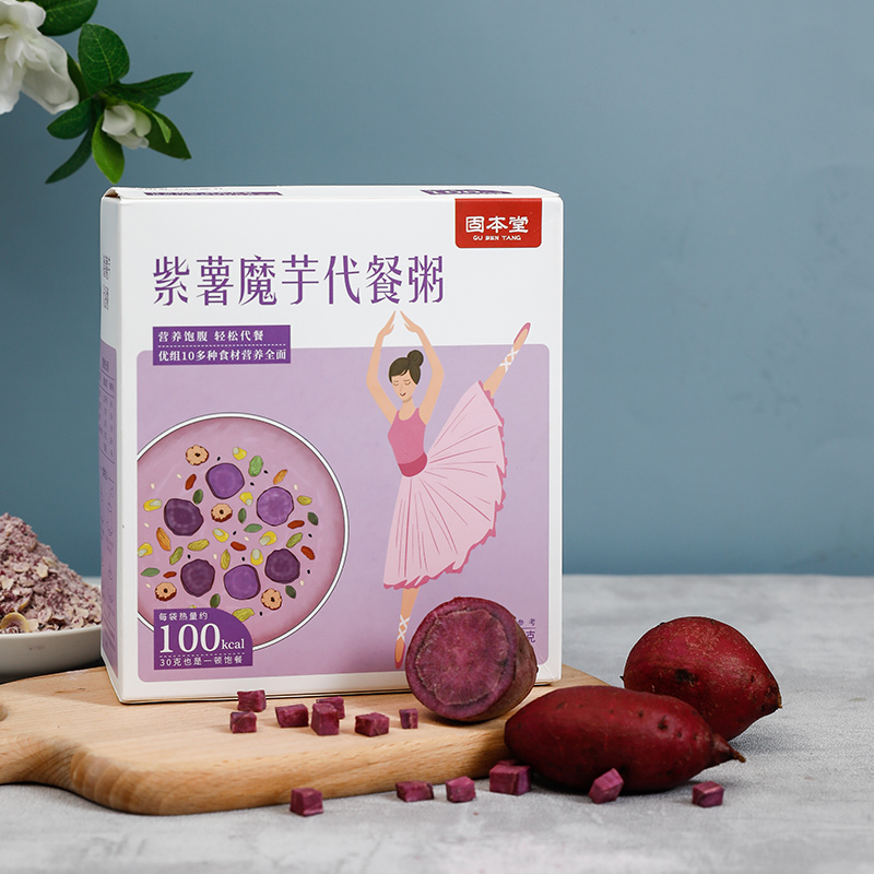 固本堂魔芋代餐粥300g 代餐粉魔芋粉燕麦片紫薯营养饱腹代餐