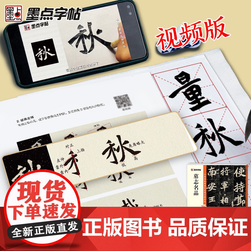 墨点字帖 墓志名品 中国碑帖高清解析本书法临摹字帖王羲献之行书草书毛笔书法字帖名碑帖精粹名品原帖学生成人初学毛笔字帖高清大图