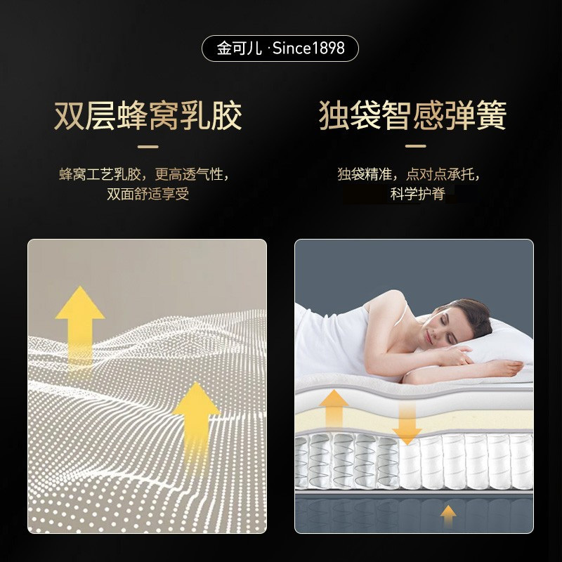 金可儿 乳胶床垫 偏硬床垫 JW万豪酒店1.5m1.8m席梦思床垫 格米亚