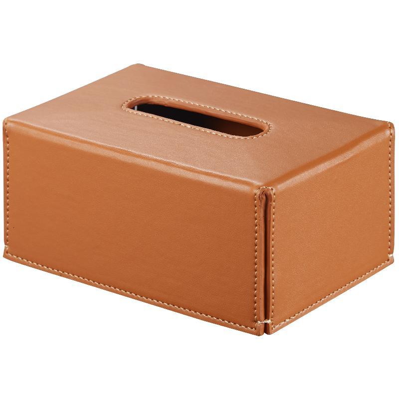 北欧简约手工皮质纸巾盒阿斯卡利ascari家用客厅卧室茶几极简设计抽