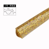 阴角条自粘美边线装饰条背景墙墙角吊顶收边条石膏线美缝条顶角线 [贵族金]5米自粘款_ 宽8mm