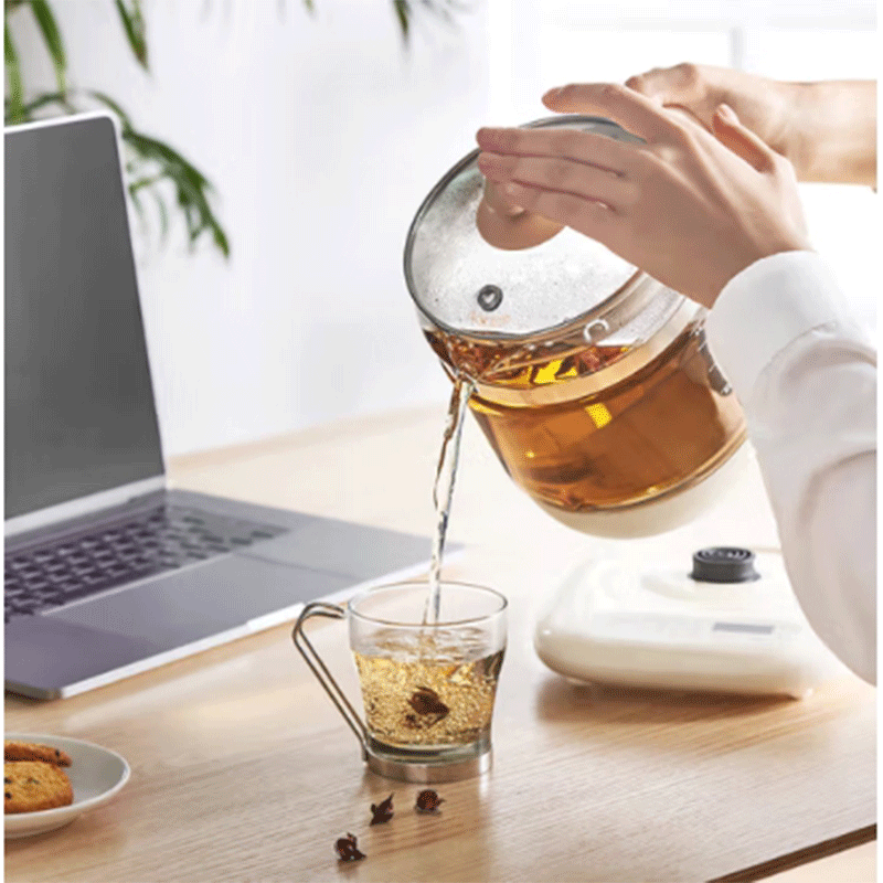 小熊 养生壶1 .5L迷你玻璃电水壶电热水壶 多功能煮茶壶 YSH-C15K1高清大图