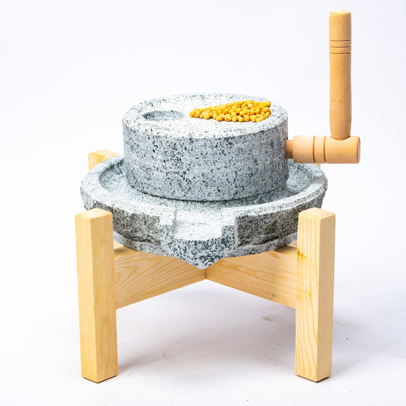 石磨家用天然青石石磨盘小石磨手工手推手摇老式传统石磨子石磨豆腐