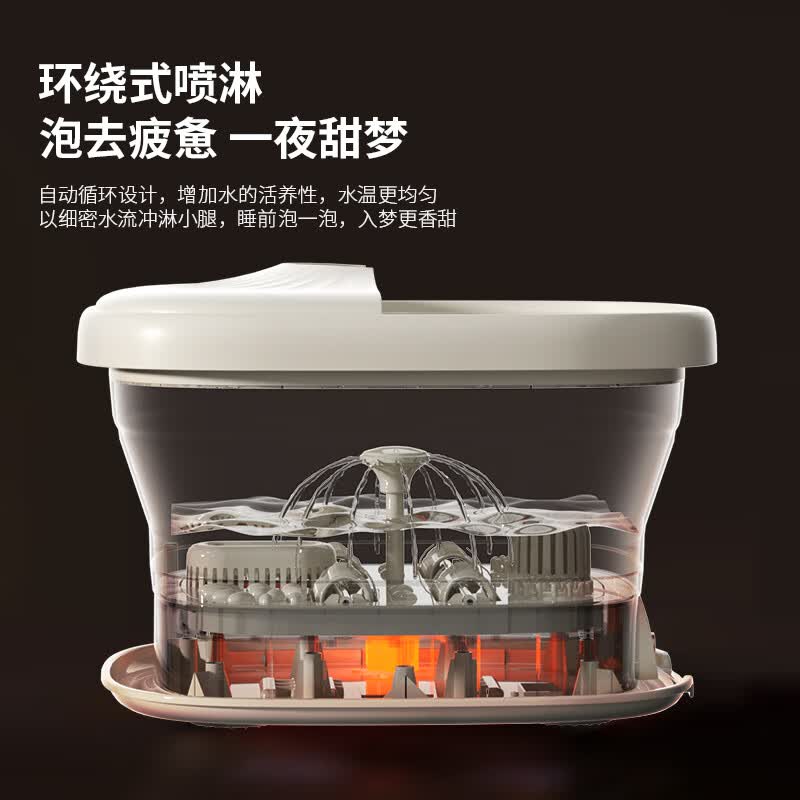 HYUNDAI韩国现代足浴按摩器足浴盆多功能洗脚盆 KY-2401A ||高清大图