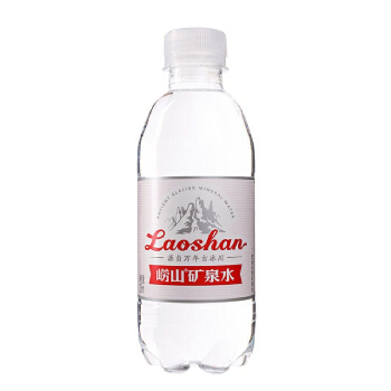 崂山 饮用天然 矿泉水330ml*24整箱装 定制纪念版 红瓶装 源自万年古冰川 中华老字号