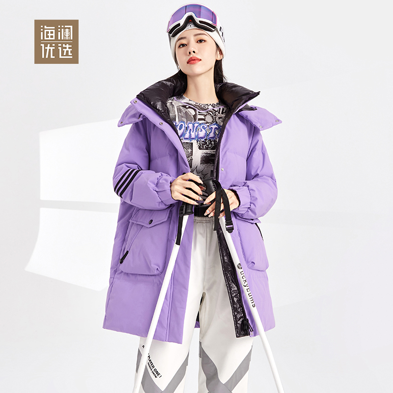 中长款羽绒服女士时尚休闲加厚保暖外套