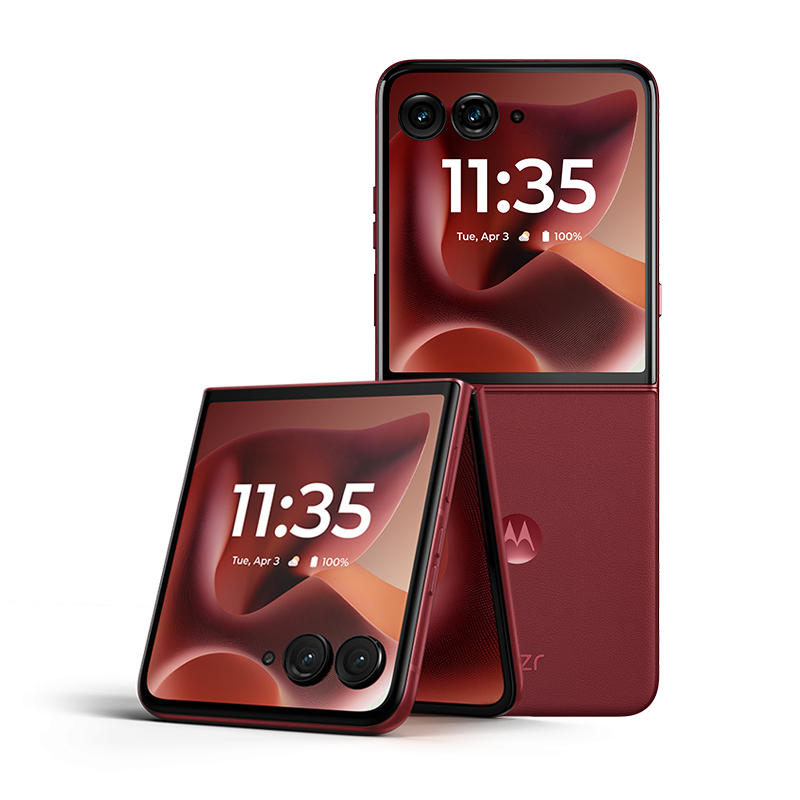 摩托罗拉 联想moto razr 60 Ultra AI元启版 4英寸大外屏 第六代折叠屏手机5000万超广角 湿手触控16GB+256GB 安可拉红