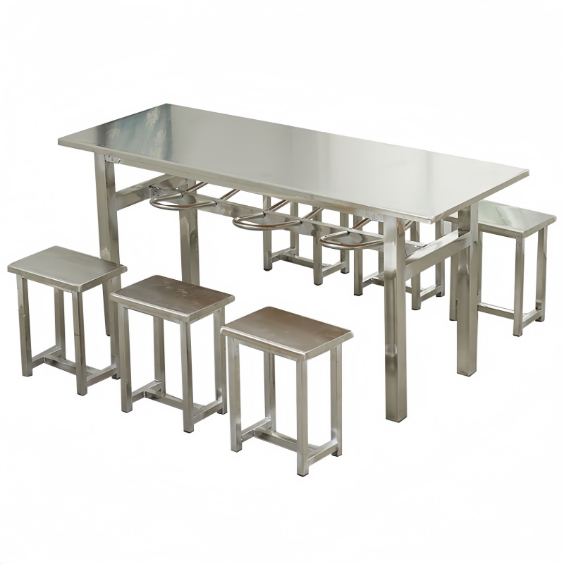 不锈钢 餐桌高清大图