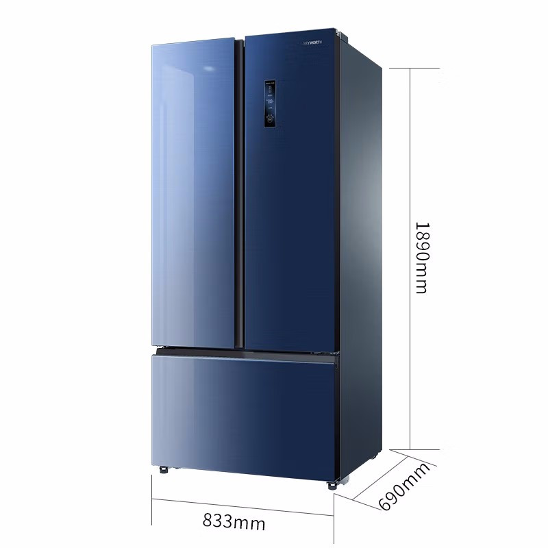 创维skyworth503升冰箱美式多门家用双变频风冷宽幅变温一级能效