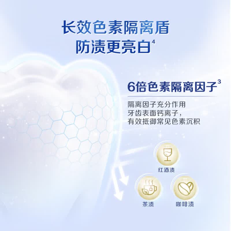 佳洁士锁白清新薄荷牙膏去渍美白清新口气去黄含氟120g*3支高清大图