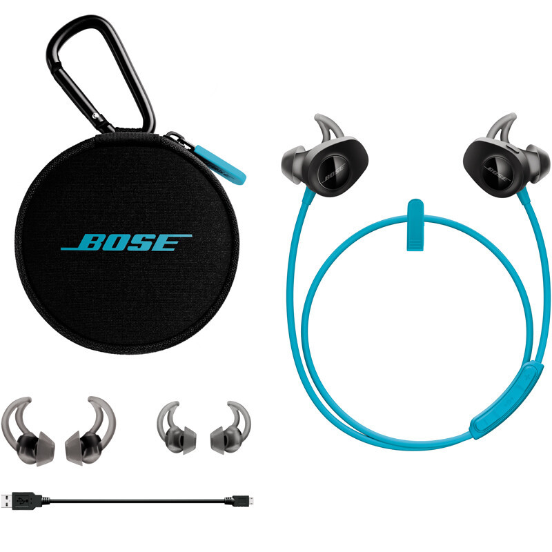 Bose SoundSport无线耳机蓝牙防汗运动耳麦入耳式 蓝色