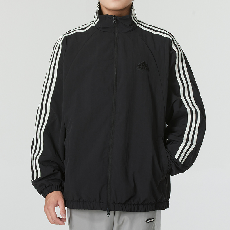 Adidas阿迪达斯男装新款运动服立领夹克梭织外套JI6646 ZP高清大图