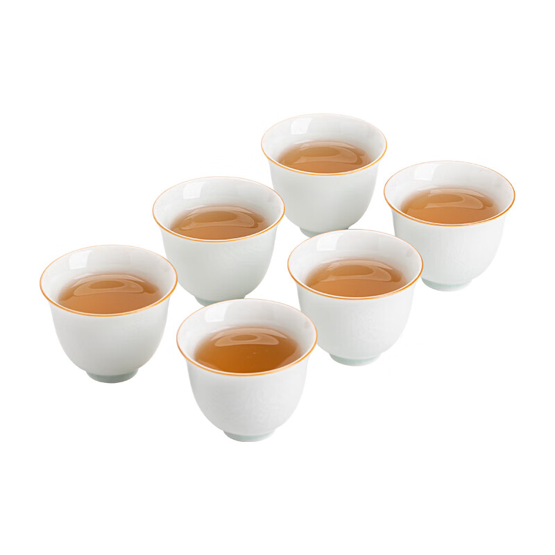 苏氏陶瓷(SUSHI CERAMICS) J1027 汝窑冰花铃铛杯礼盒套装 70ml*6 (单位:套)