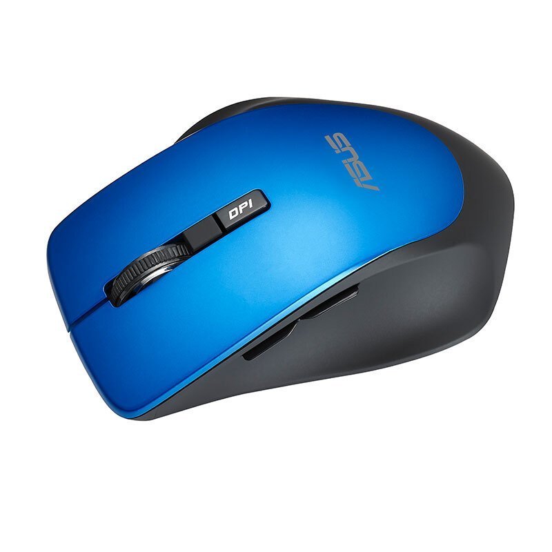 华硕(ASUS)WT425蓝色无线游戏办公鼠标轻薄便携笔记本家用台式机PC电脑即插即用
