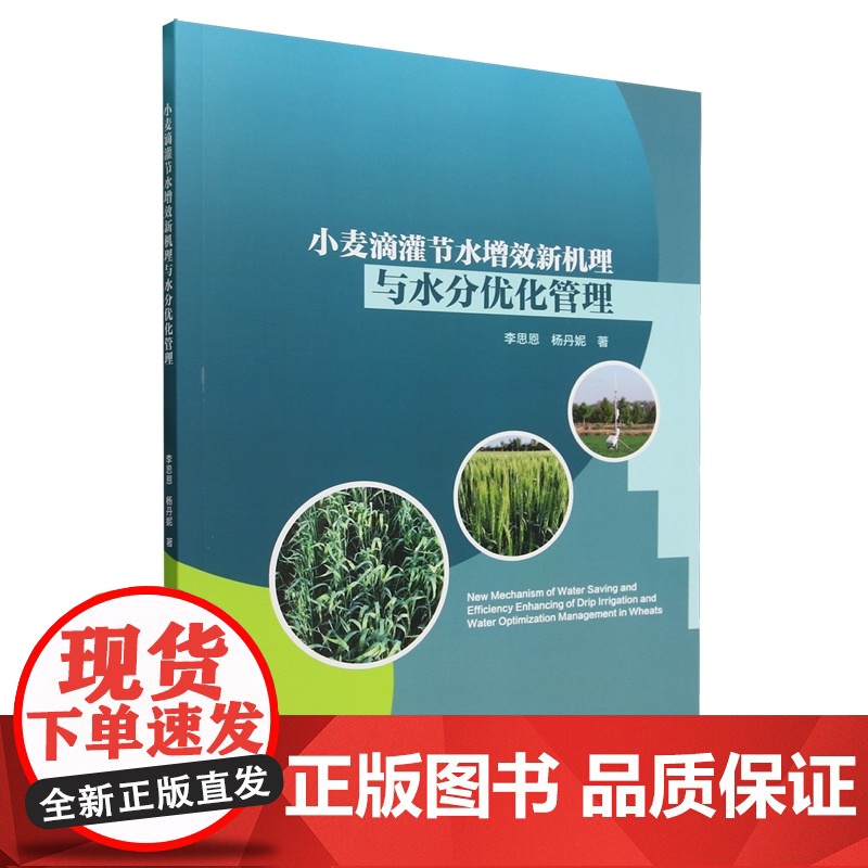 小麦滴灌节水增效新机理与水分优化管理 李思恩 杨丹妮 编 9787565531989 中国农业大学出版社高清大图