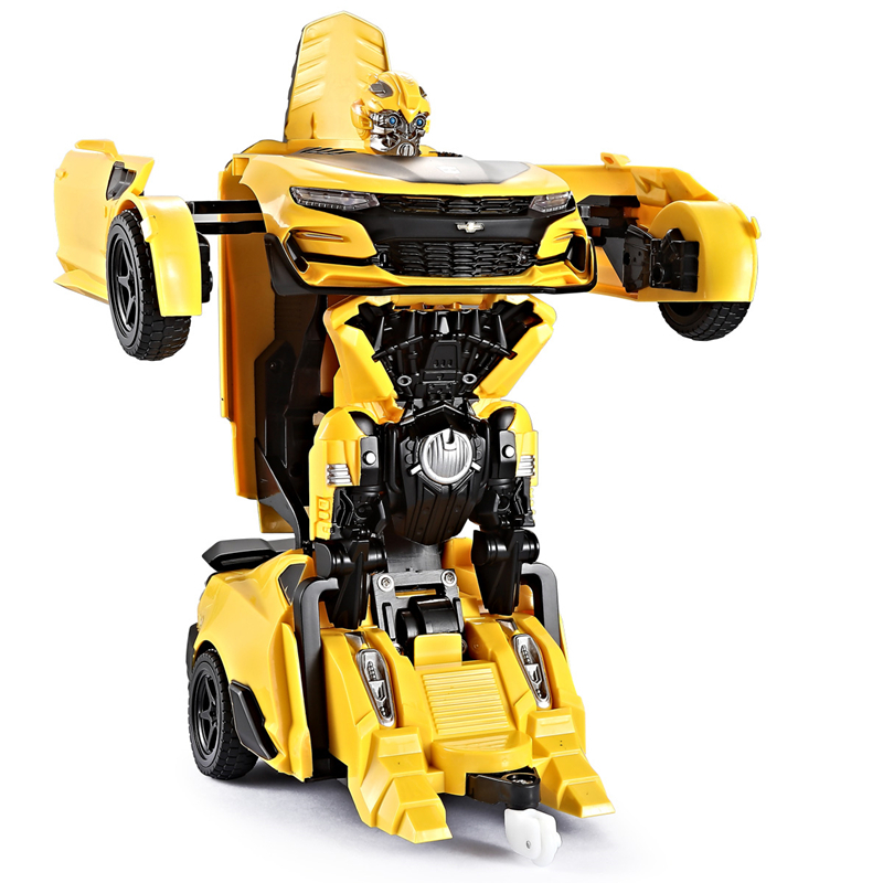 大黄蜂可声控感应机器人遥控变形车充电汽车人模型男孩玩具大黄蜂
