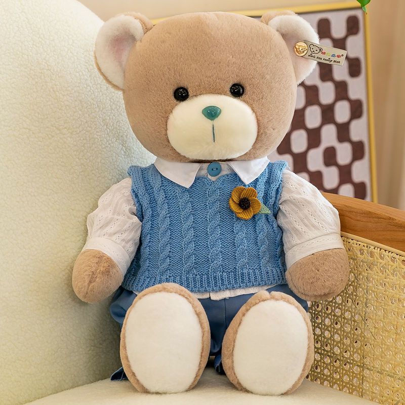 超萌情侣熊毛绒玩具抱抱熊一对泰迪小熊公仔玩偶床上抱枕女生