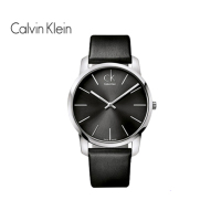 卡文克莱(Calvin Klein) CITY系列男士时尚休闲欧美品牌石英表男 黑盘黑皮带 K2G21107