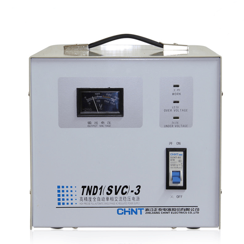 正泰稳压器3000W全自动高精度单相交流稳压电源TND1(SVC)-3KVA