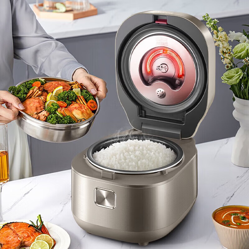 苏泊尔SF40HC82电饭煲4L 远红外系列球釜内胆柴火饭电磁IH加热4-6人高清大图