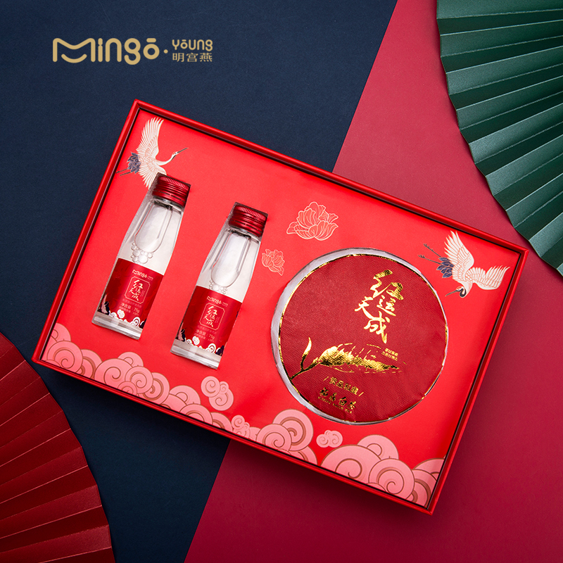明宫燕红运天成(燕窝+白茶)礼盒