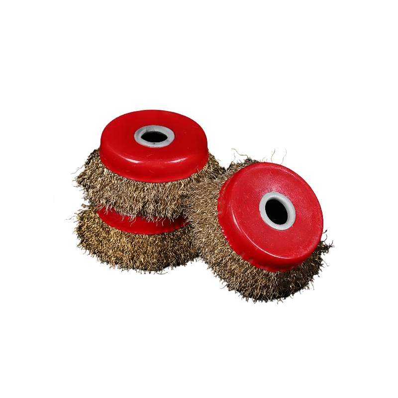 铁洋 钢丝轮 碗型钢丝轮 125型红碗(内孔孔径16mm) 个高清大图