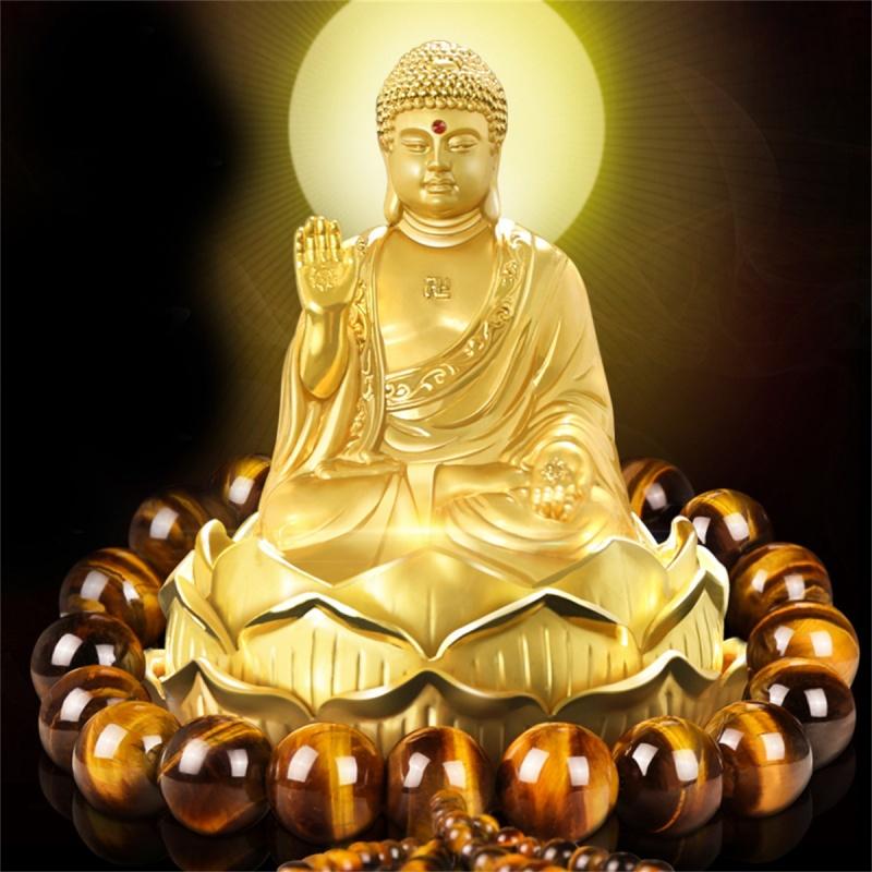 汽车摆件佛车内饰品高档保平安开光漂亮装饰大日如来车载佛像视频