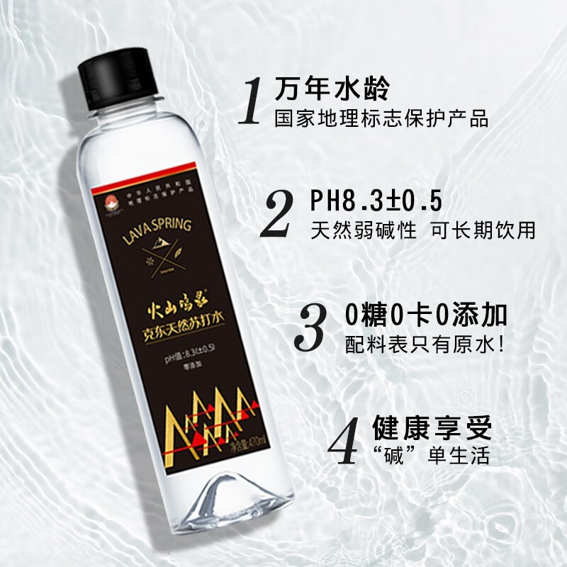 火山鸣泉天然水1.26L*6瓶/整箱装高清大图
