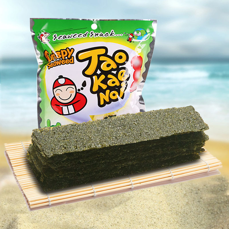 [经典原味]小老板(TAO KAE NOI)老板仔海苔脆紫菜原味 32g/袋 进口休闲零食 儿童零食 孕妇零食 泰国进口
